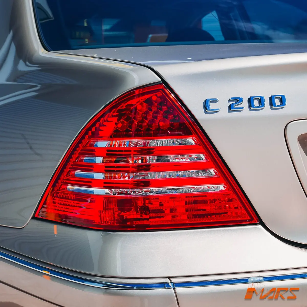 Clear Red Led Tail Lights For Mercedes-Benz C-Class W203 4 Doors Sedan 2000-2004 1