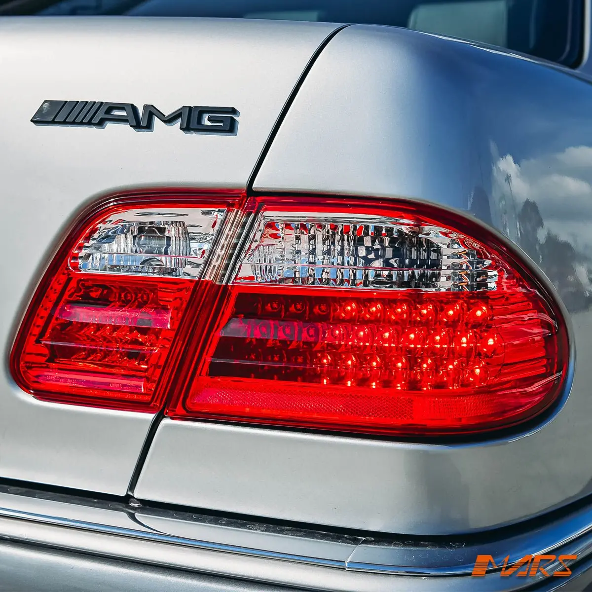 Clear Red Led Tail Lights For Mercedes-Benz E-Class W210 4 Doors Sedan 1995-2002 1