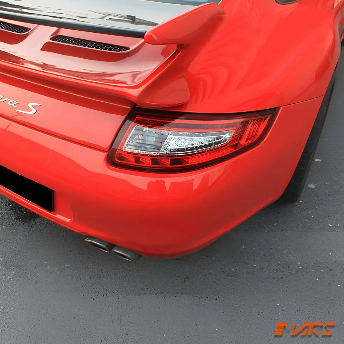 Clear Red Led Tail Lights For Porsche 911 & Carrera 997 2005-2008 Pre-Update 1