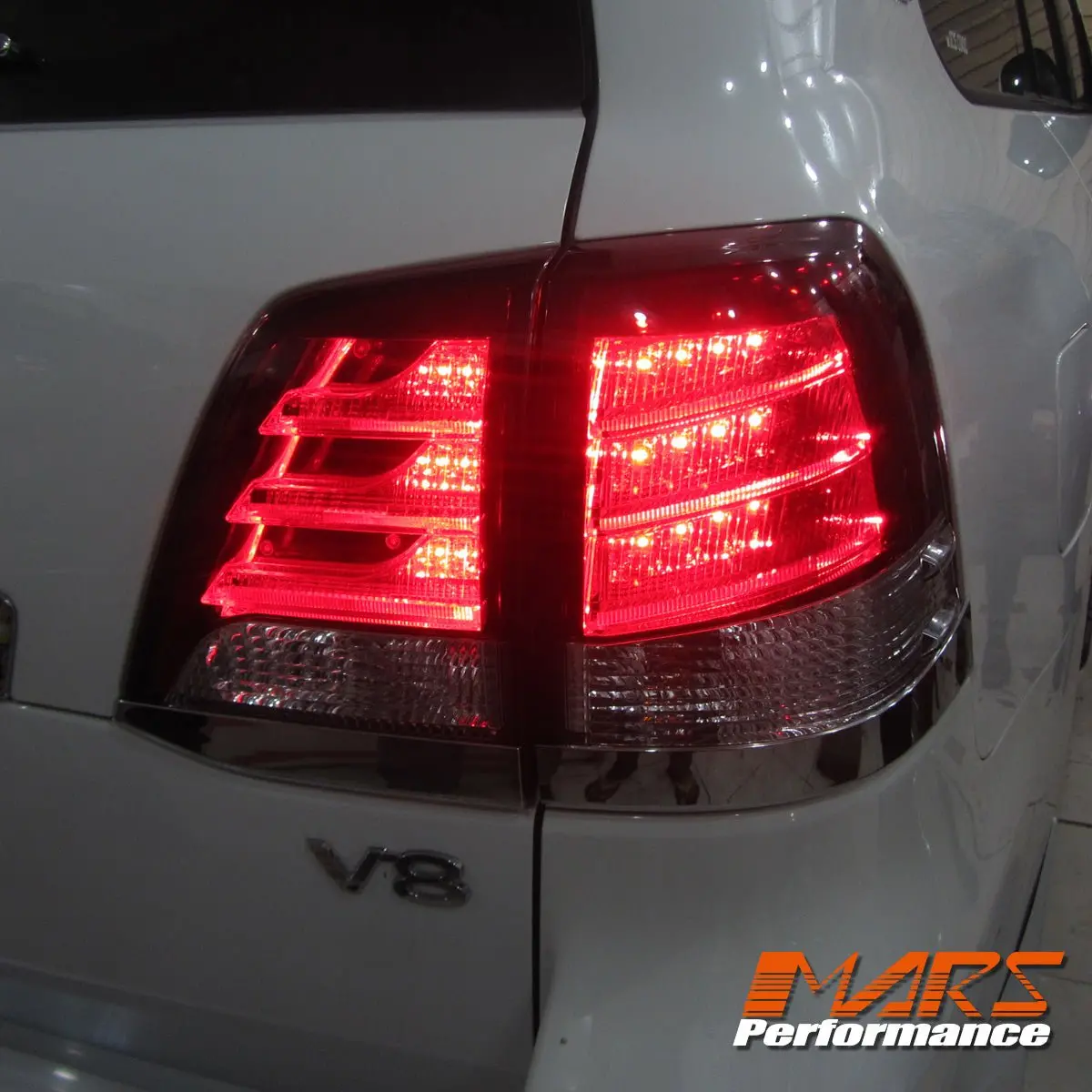 Clear Red Led Tail Lights For Toyota Landcruiser Fj200 Lc200 200 Series 2007-2015 1