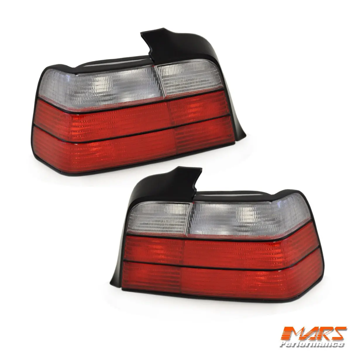 Clear Red M3 Style Tail Lights For Bmw 3-Series E36 4 Doors Sedan 1991-1998 1