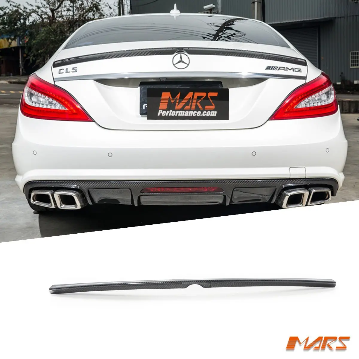 Cls63 Amg Style Carbon Fibre Rear Trunk Lip Spoiler Bodykit For Mercedes Benz Cls-Class W218 C218 2011-2017 1