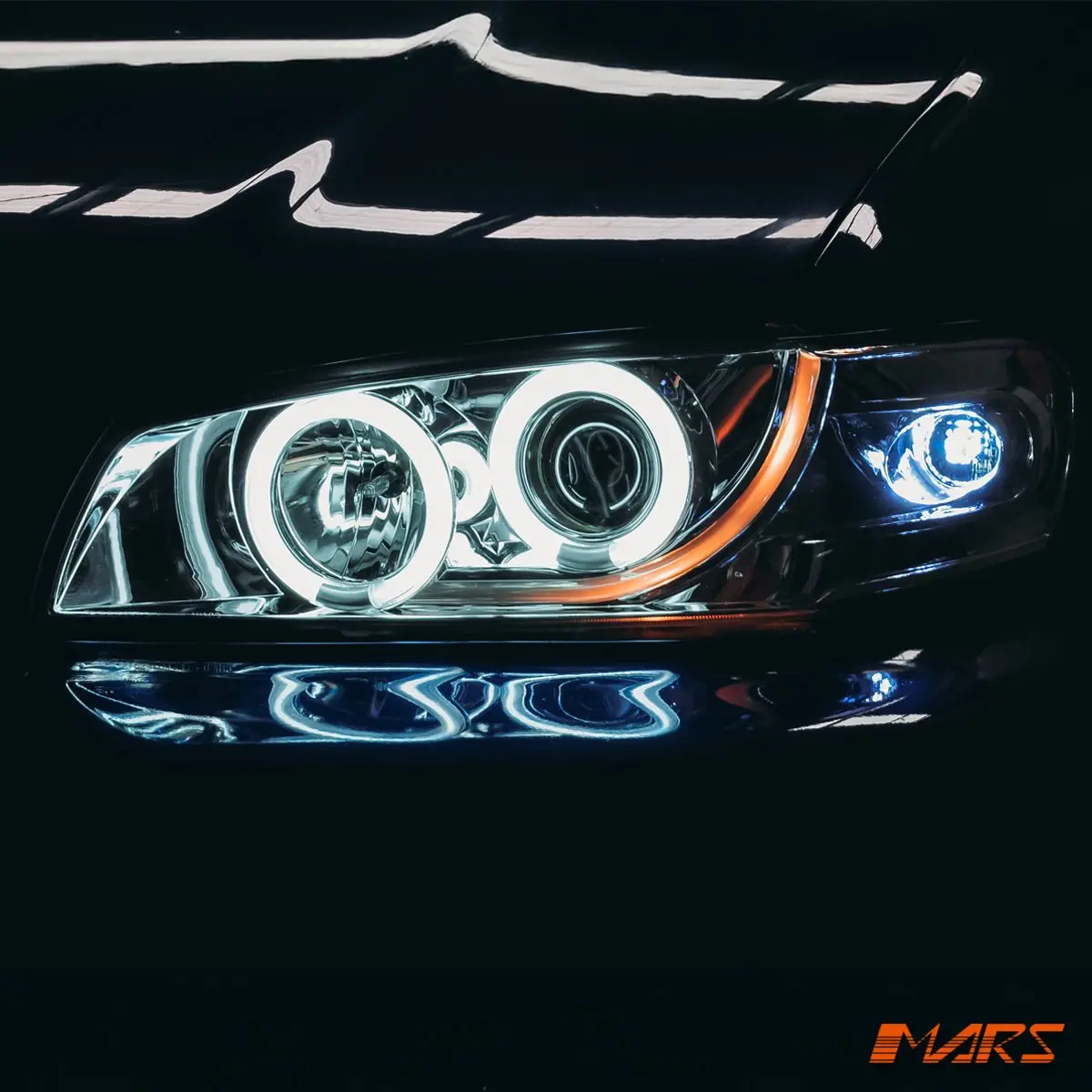 Crystal Ccfl Angel-Eyes Projector Head Lights For Subaru Impreza 1994-2000 Gc8 Gf8 22B 1