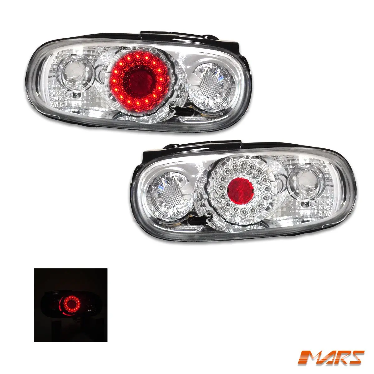 Crystal Clear Altezza Led Tail Lights For Mazda Mx-5 Na 1989-1998 1