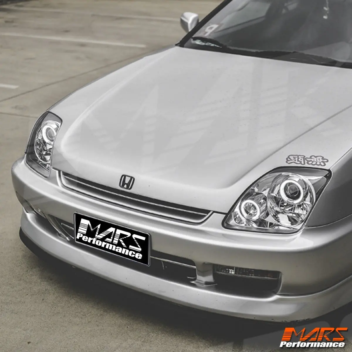 Crystal Clear Ccfl Angel-Eyes Projector Head Lights For Honda Prelude 1997-2001 1