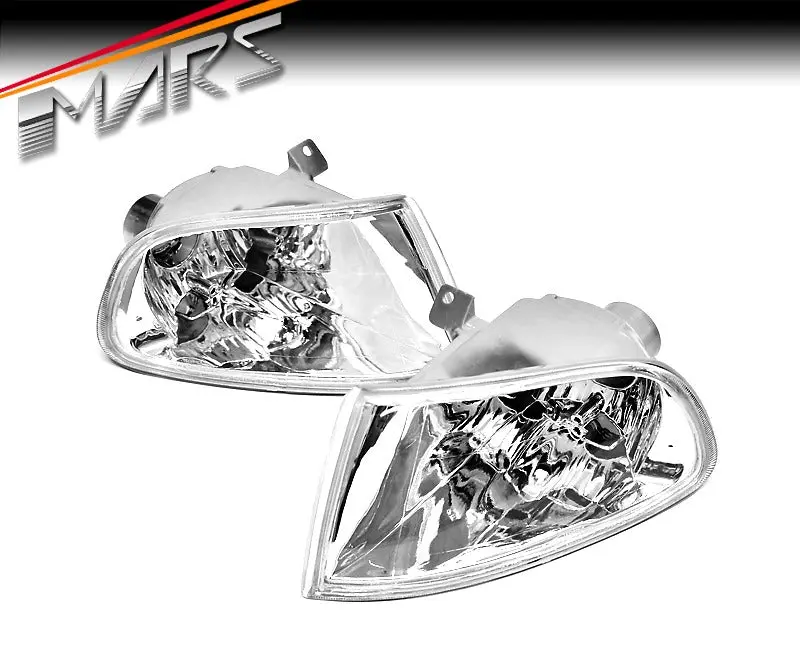 Crystal Clear Corner Indicator Turn Signal Lights For Honda Civic Eg 3 Doors Hacth 1992-1995 1