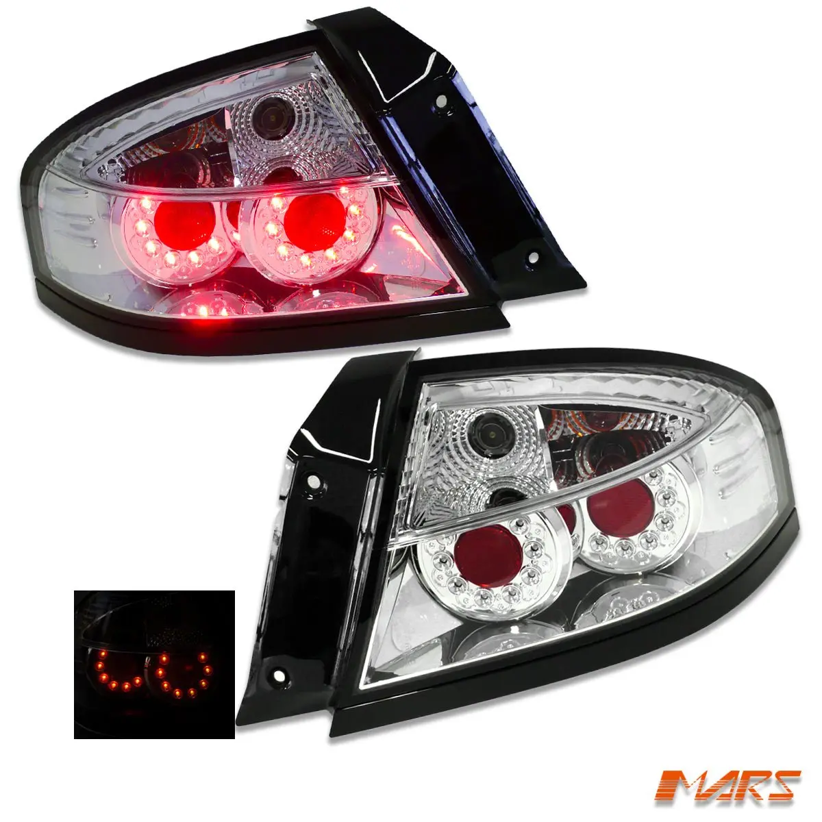 Crystal Clear Led Altezza Tail Lights For Ford Falcon Fairmont Fpv Ba Bf Sedan 2002-2008 1