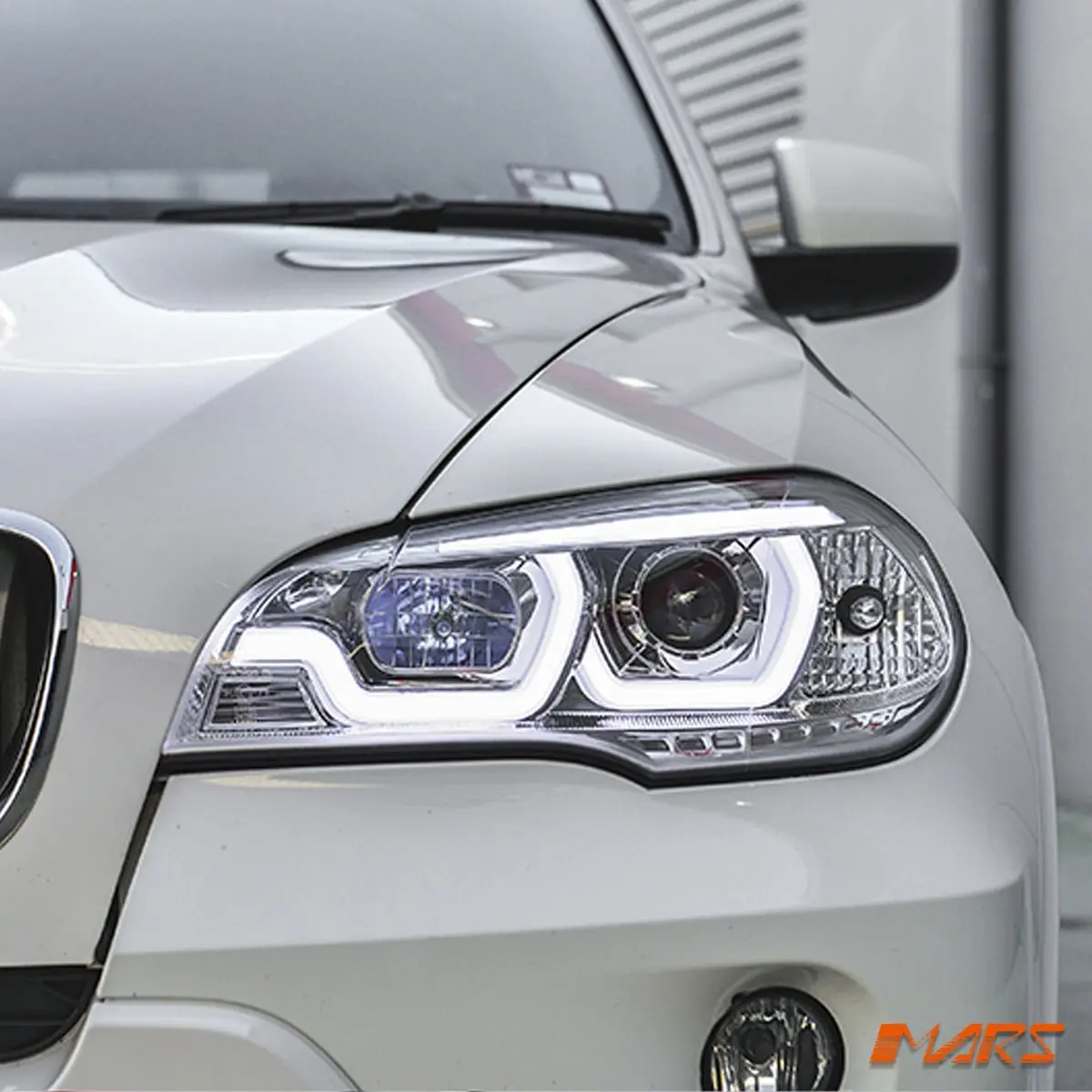 Crystal Clear Led Drl Projector Head Lights For Bmw X-Series X5 E70 2007-2010 Pre Lci 1