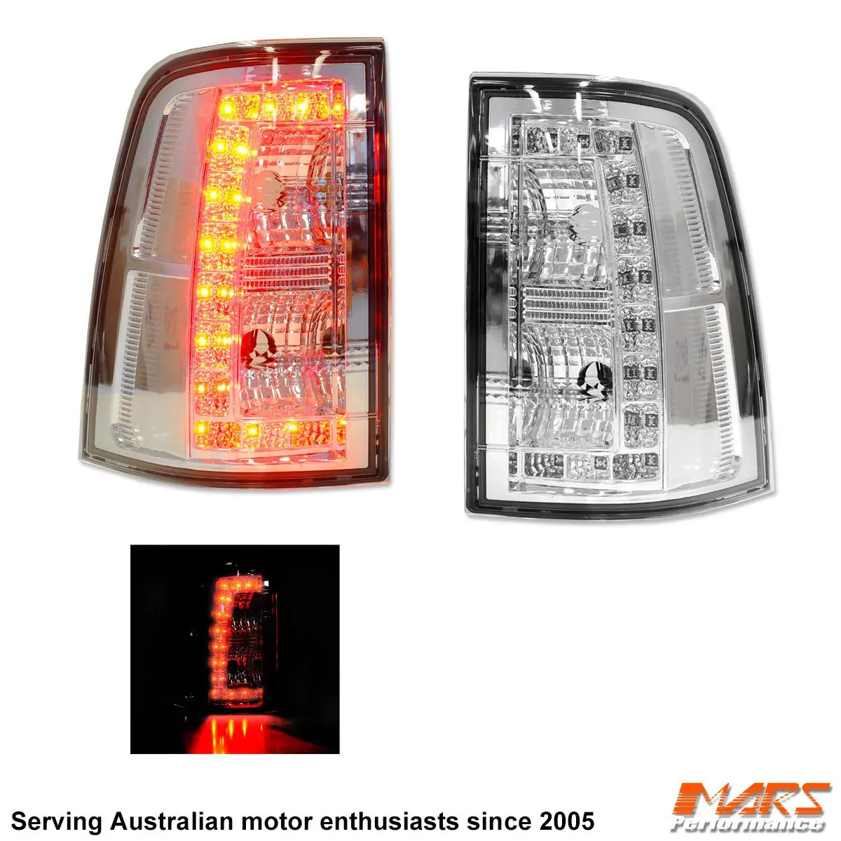 Crystal Clear Led Tail Lights For Ford Falcon Fg Ute Xr6 Xr8 Turbo R6 Fpv Gs F6 Pursuit 1