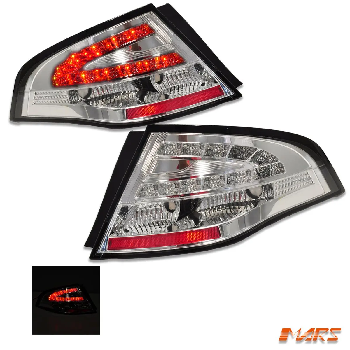 Crystal Clear Led Tail Lights For Ford Falcon Fpv Fg Sedan Xt G6 Xr 2008-2014 1