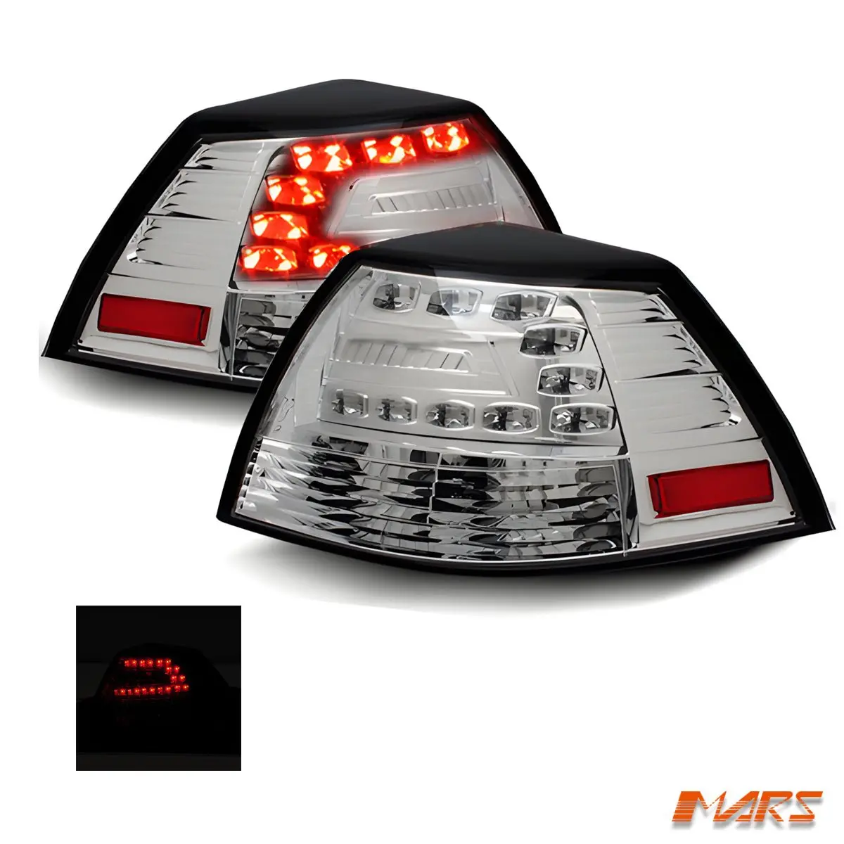 Crystal Clear Led Tail Lights For Holden Commodore Ve Sedan 2006-2013 1