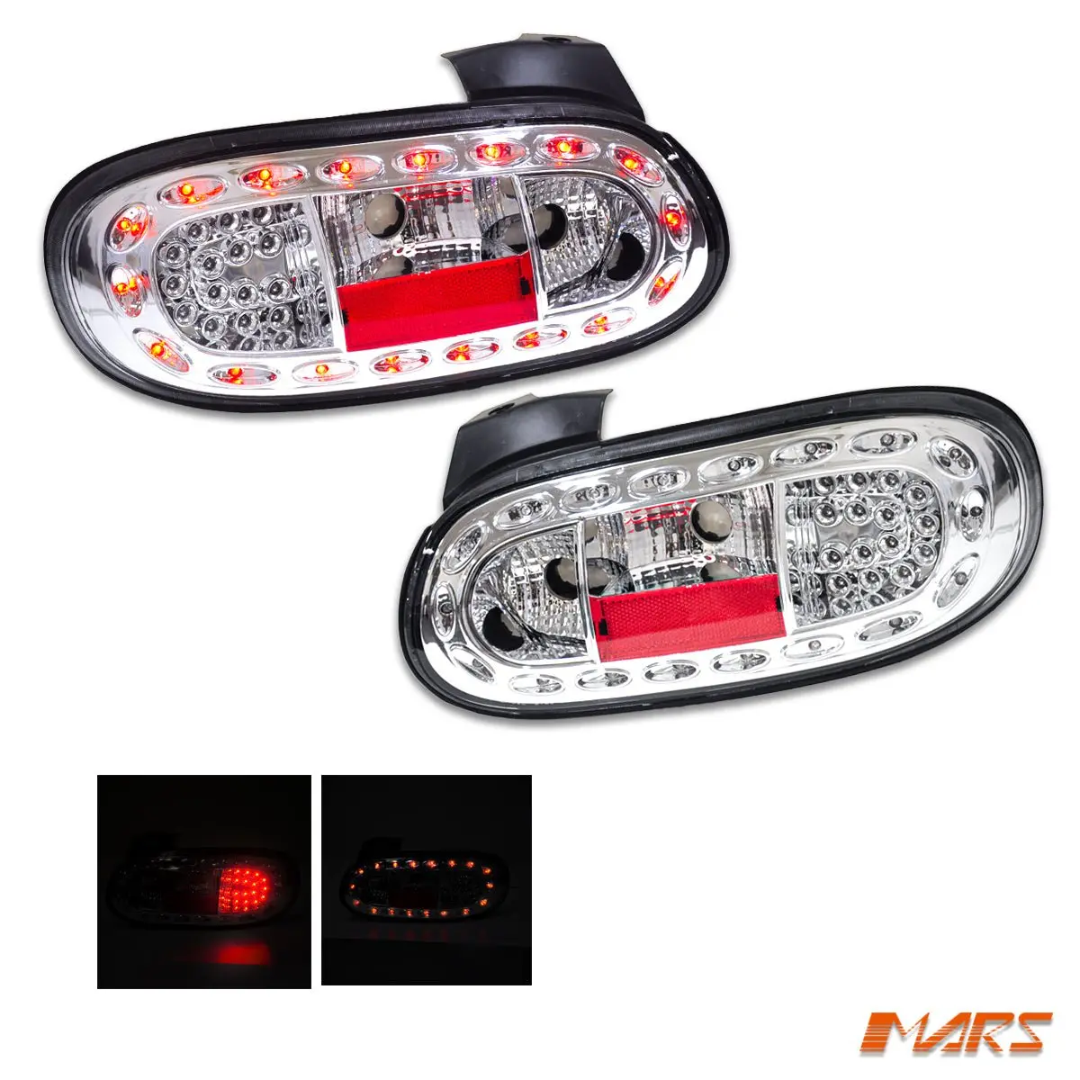Crystal Clear Led Tail Lights For Mazda Mx-5 Nb 1998-2005 1