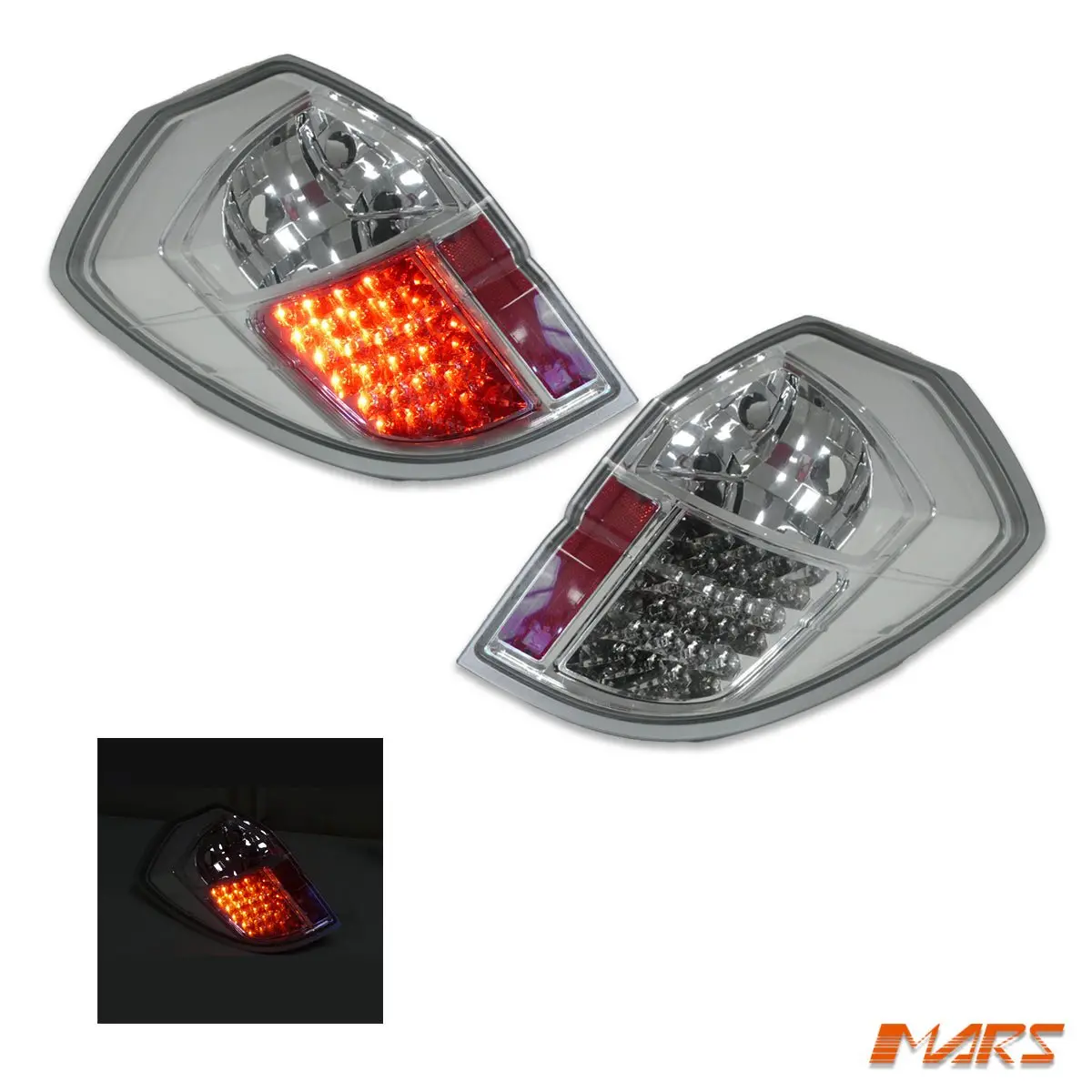 Crystal Clear Led Tail Lights For Subaru 4Gen Liberty Legacy Outback 2003-2009 Wagon 2