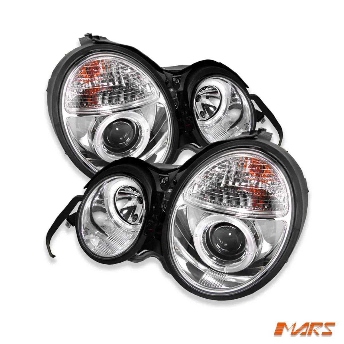 Crystal Clear Projector Head Lights For Mercedes-Benz E-Class W210 1995-1999 Sedan & Wagon 1