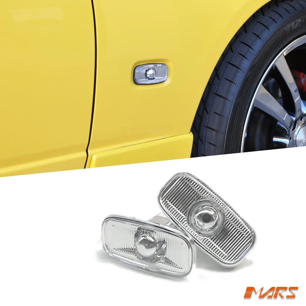 Crystal Clear Side Indicator Turn Signel Lights For Nissan 200Sx Silvia S15 1