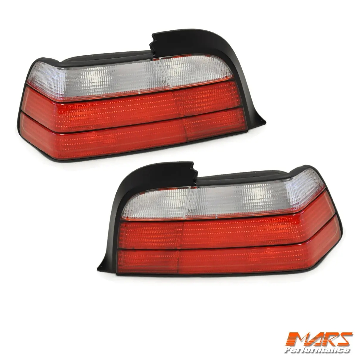 Crystal Red M3 Style Tail Lights For Bmw E36 3-Series 2 Doors Coupe & Convertible 1992-1999 1