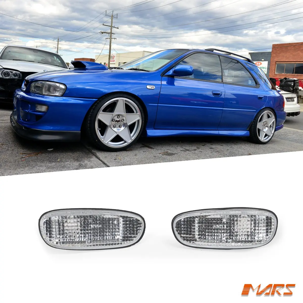 Crystal Side Fender Turn Signal Indicator Lights Marker For Subaru Impreza 1993-2000 Gc8 Gf8 22B 1