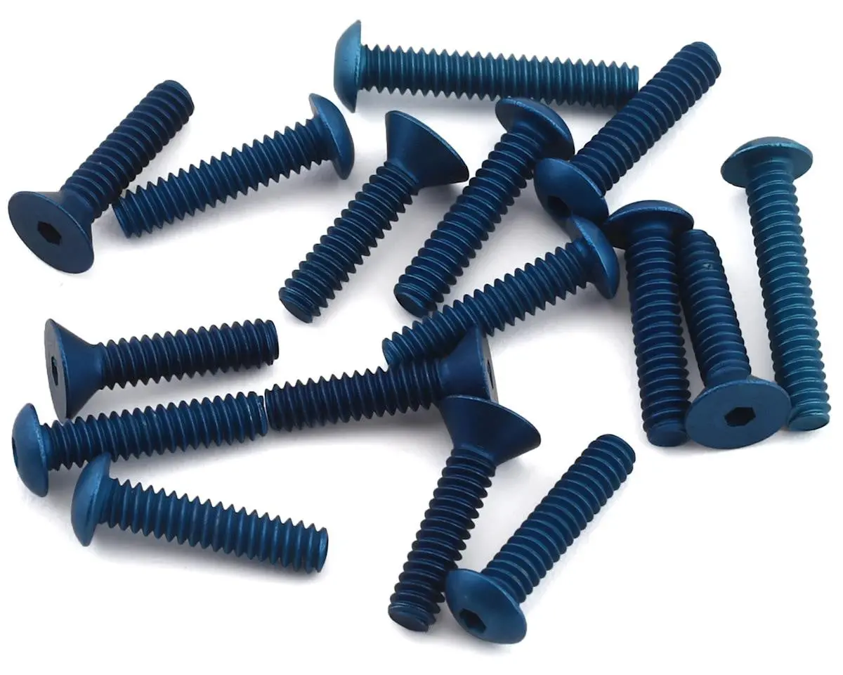 Custom Works 3429 Lightweight Screw Kit For Cage (Blue) 1