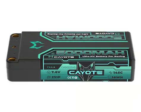 Cayote Cye502s145 2S 145C Lcg Shorty Lihv Battery (7.6V/5000Mah) W/5Mm Bullets 1