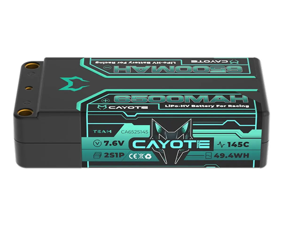 Cayote Cye652s145 2S 145C Lcg Shorty Lihv Battery (7.6V/6500Mah) W/5Mm Bullets 1