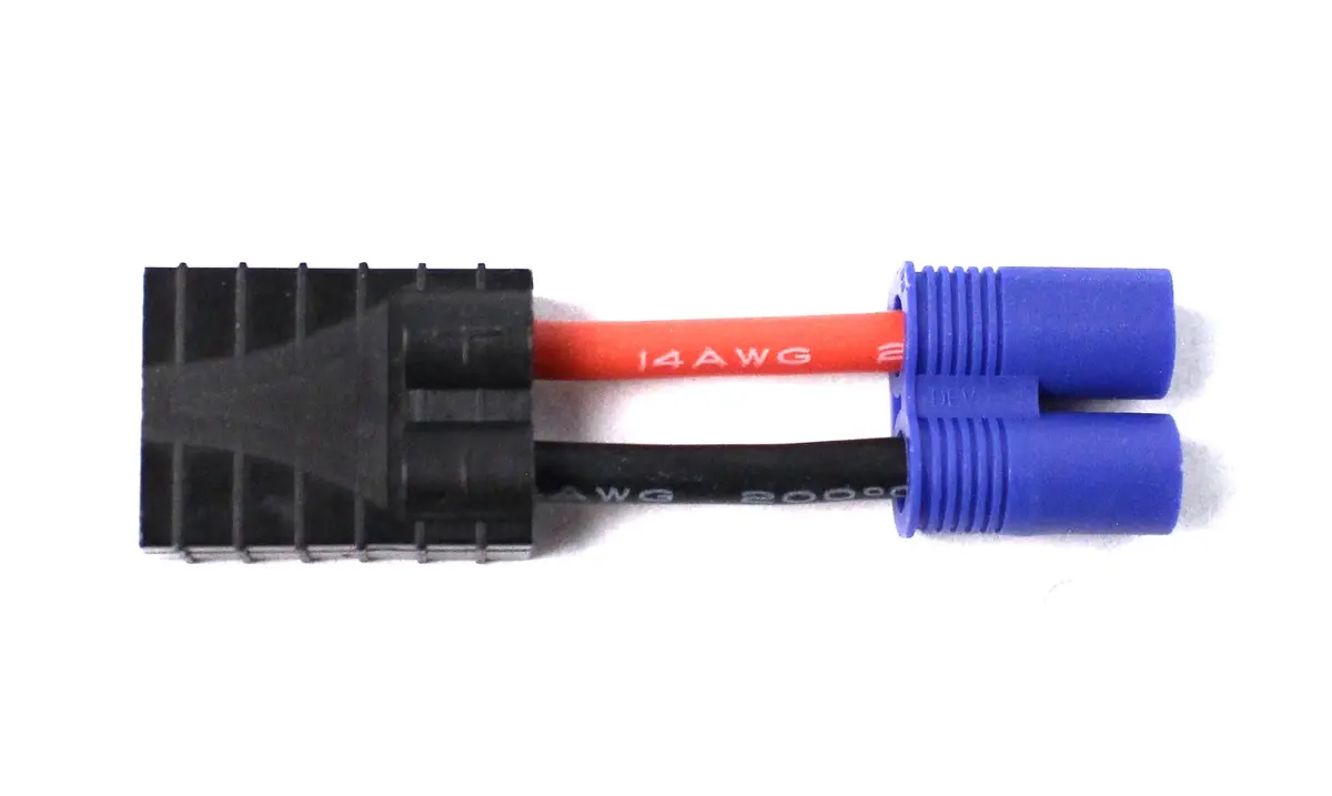 Racers Edge Rce1610 Battery / Esc Adapter: Female Trx To Male Ec3 1