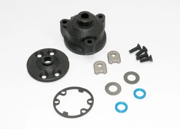Traxxas 6884 Housing, Center Differential/ X-Ring Gaskets (2)/ Ring Gear Gasket/ Bushings (2)/ 5X10x0.5 Tw (2)/ Ccs 2.5X8 (4) 0.035 1