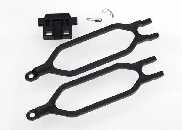 Traxxas 6727X Hold Down, Battery/ Hold Down Retainer/ Battery Post/ Angled Body Clip 1