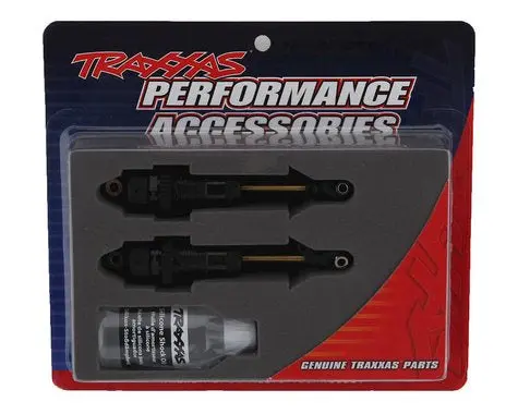 Traxxas 7461X Shocks, Gtr Long Hard-Anodized, Ptfe-Coated Bodies With Tin Shafts (Assembled) (2) (Without Springs) 1