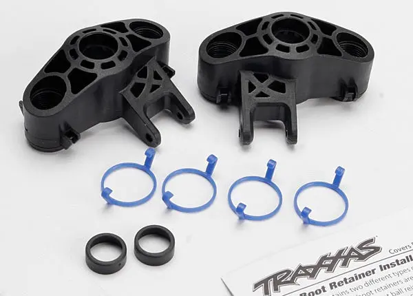 Traxxas 5334R Axle Carriers, Left & Right (1 Each) (Use With Larger 6X13mm Ball Bearings)/ Bearing Adapters (For 6X12mm Ball Bearings) (2)/ Dust Boot Retainers (4) 0.105 1