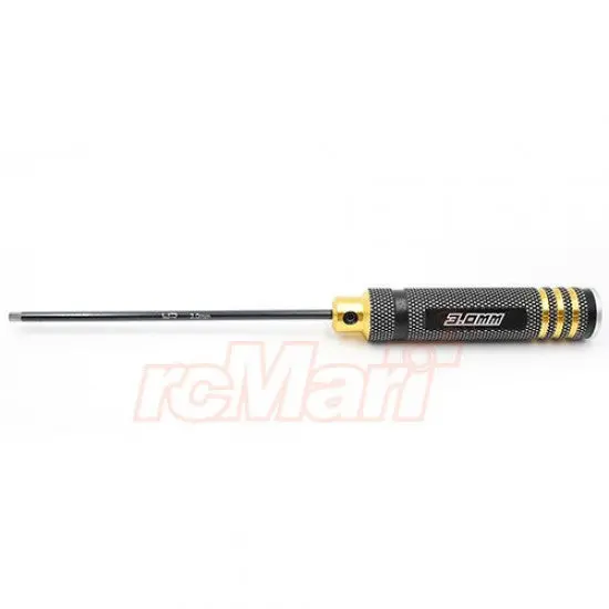 Yeah Racing Yt-0186 Aluminum 3.0Mm Allen Hex Driver Tool Black Gold 1