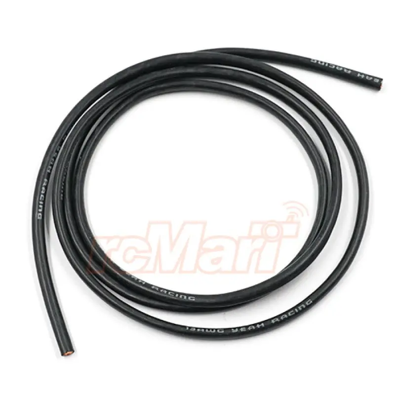 Yeah Racing Wpt-0131 13Awg High Current Silicone Wire Black 60Cm 1