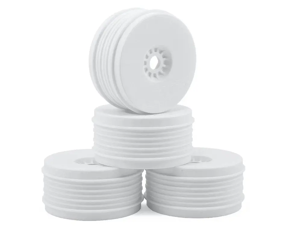 De Racing Der-Psb-8W "Speedline Plus" 1/8 Buggy Wheel (4) (White) 1