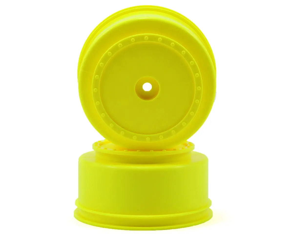 De Racing Der-Scb-Ly 12Mm Hex "Borrego" Short Course Wheels (Yellow) (2) (22Sct/Ten-Scte) 1
