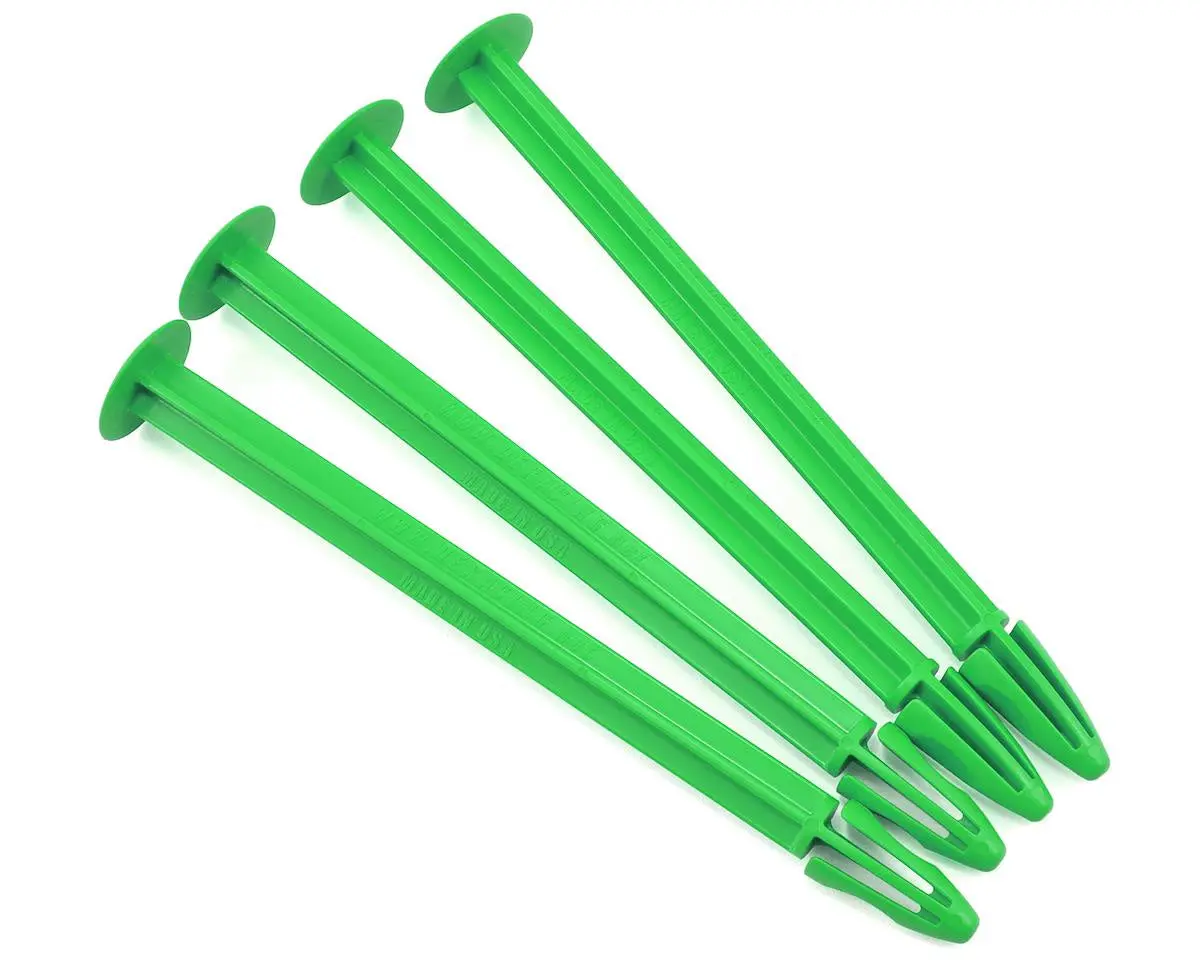 De Racing Der-Tsb-G 1/8 Buggy Tire Spikes (Green) (4) 1