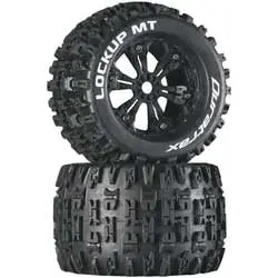 Duratrax Dtxc3578 Lockup Mt 3.8" Mounted Black (2) 1