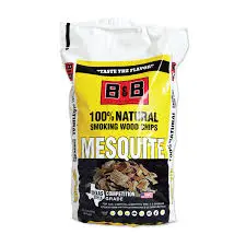 B&B Mesquite Smoking Wood Chips 180 Cu. In 1