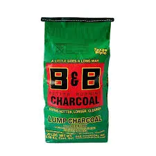 B&B Charcoal All Natural Hickory Hardwood Lump Charcoal 20 Lb. 1