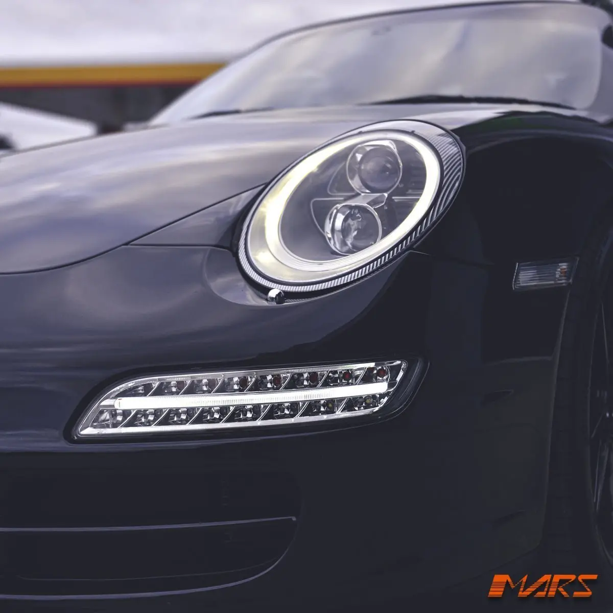 Drl Day-Time Running Led Bumper Bar Fog Lights With Indicators For Porsche Carrera 997 911 2005-2008 1