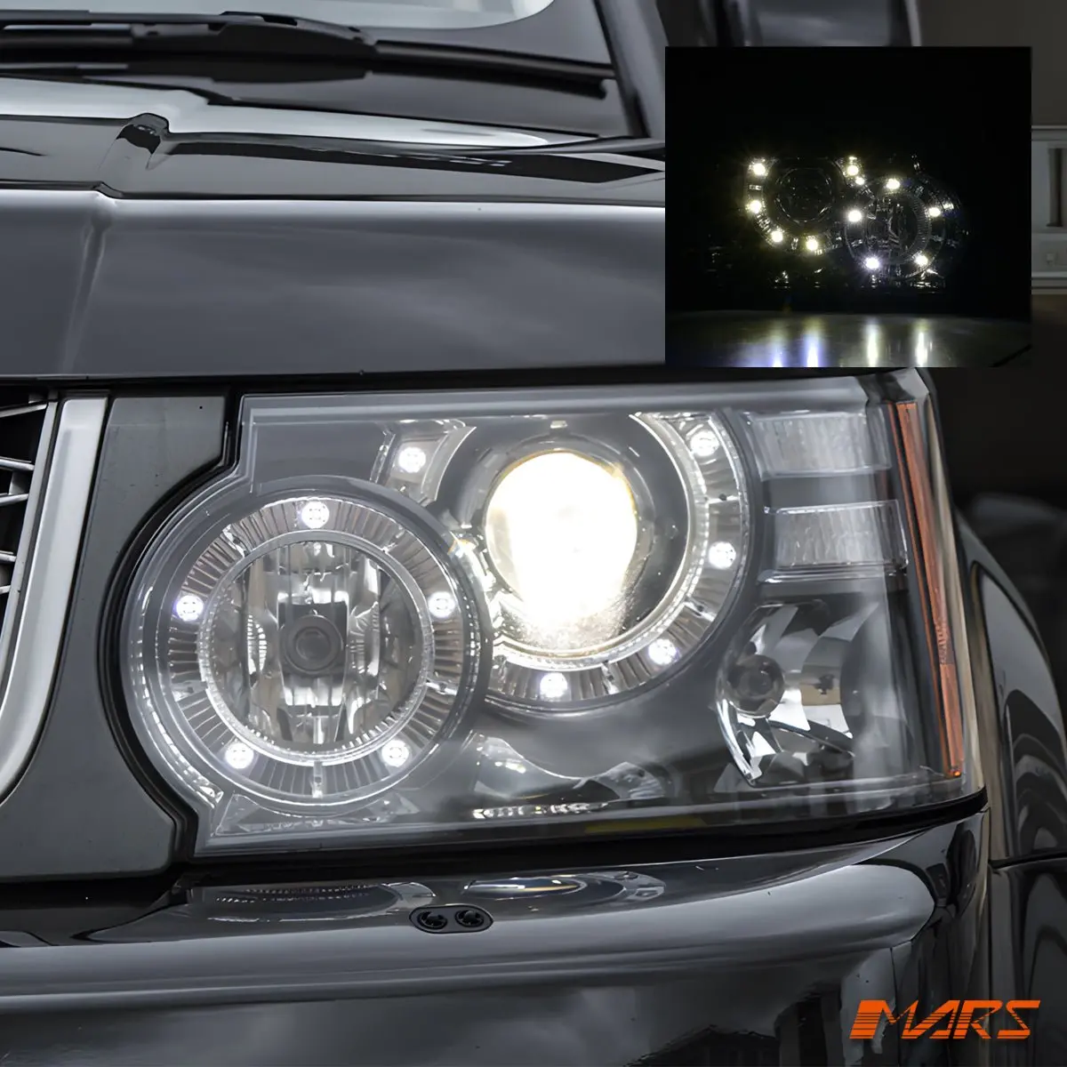 Drl Head Lights With Xenon Hid For Land Rover Range Rover Sport L320 2010-2013 1