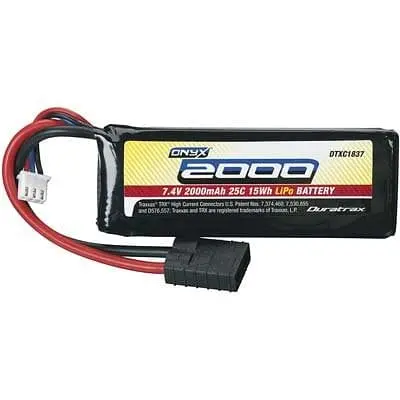Dtxc 1837 Lipo Onyx 2S 7.4V 2000Mah 25C Soft Case Tra Plug 1