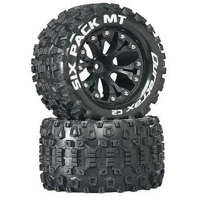 Dtxc3522 Sixpack Mt 2.8 Truck 2Wd Mntd 1/2 Offset C2 Blk (2) 1