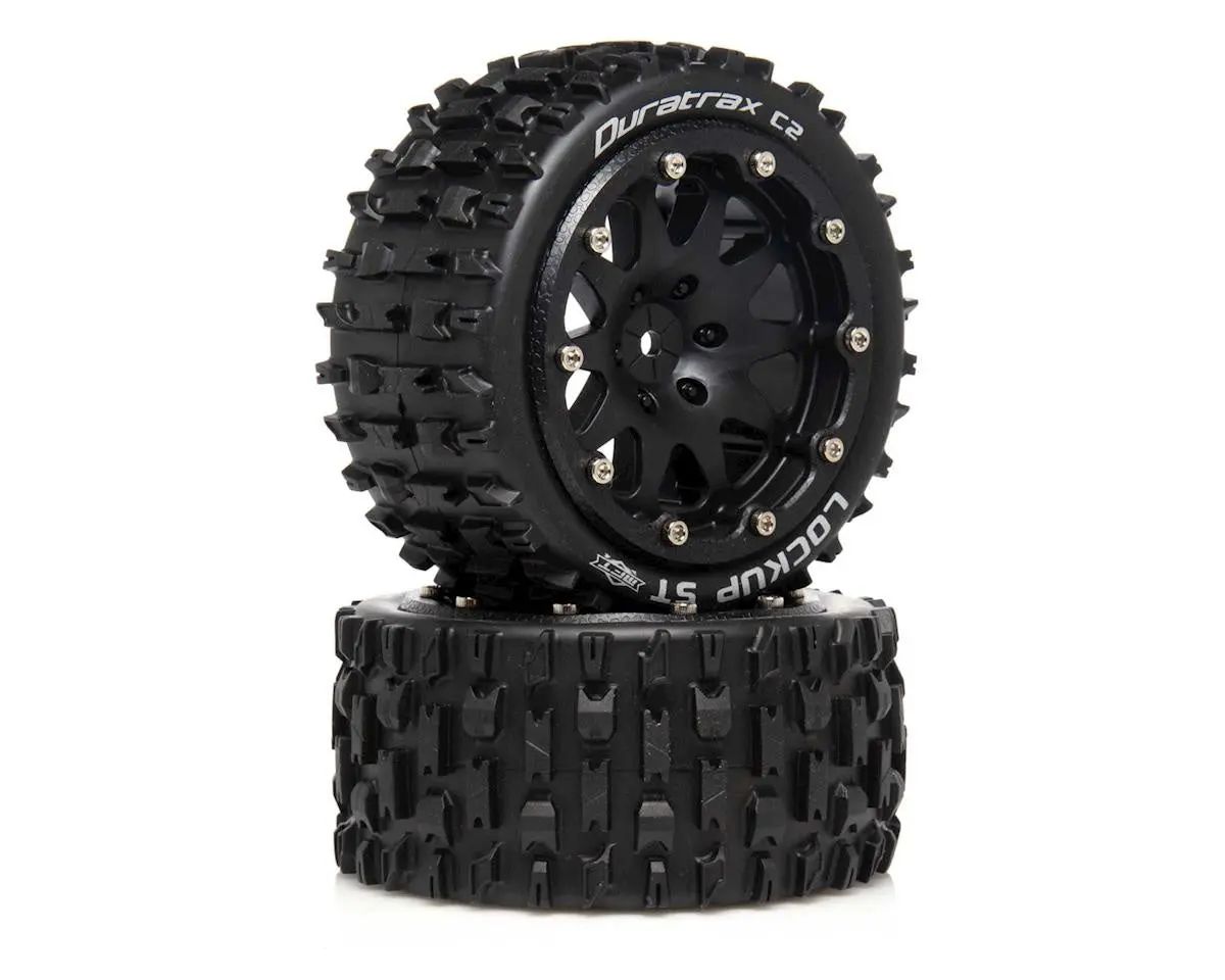 Duratrax Dtxc5532 Lockup St Belted 2.8" 2Wd Rear Truck Tires (Black) (2) (0 Offset) 1
