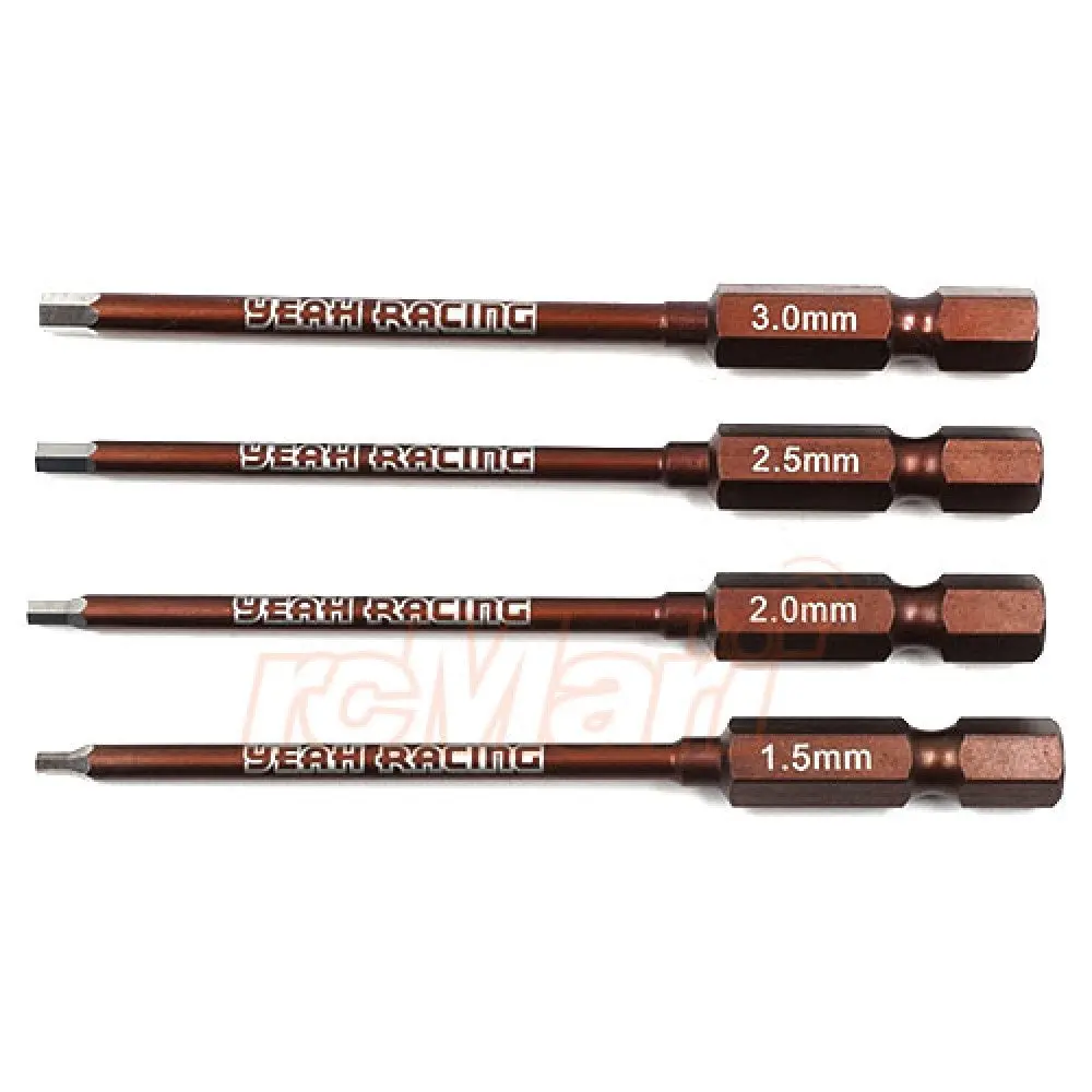 Yeah Racing Yt-0194 Spring Steel Allen Hex Power Tip Set 1.5 2.0 2.5 3.0Mm 1