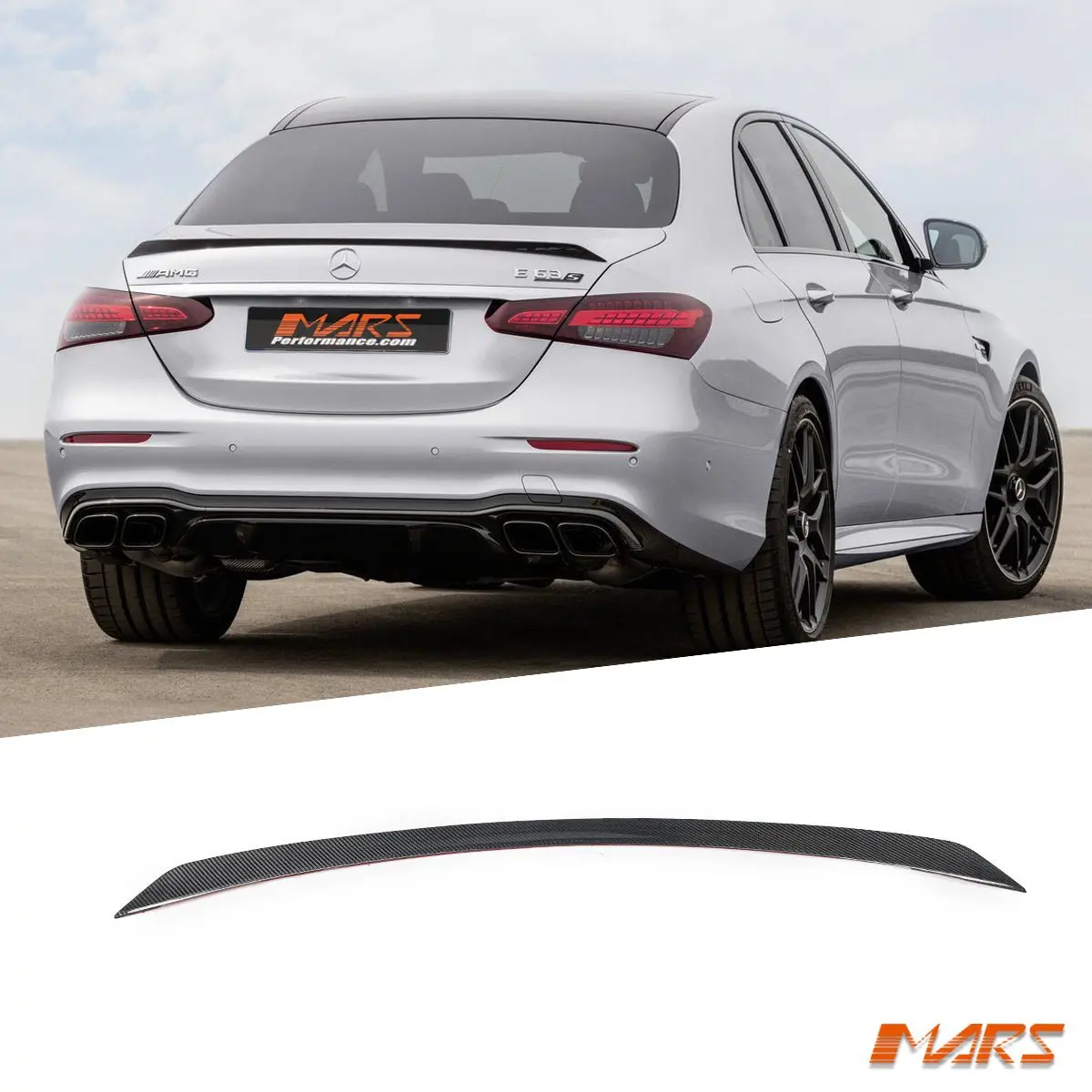 E63-S Amg Style Carbon Fibre Rear Trunk Lip Spoiler Bodykit For Mecedes Benz E-Class W213 Sedan & E43 E55 E63 2016-2023 1