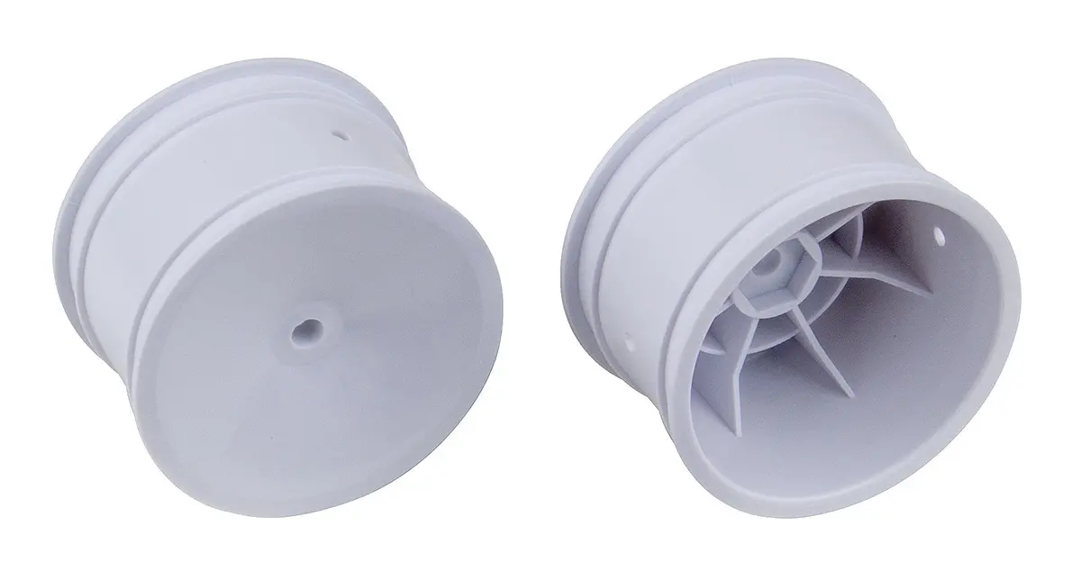 Team Associated 9695 Buggy Rear Hex Wheels, White 1