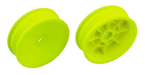 Team Associated 91758 Slim 2Wd 2.2" Front Wheels, Yellow, 12Mm Hex, For B6 And B6d 1