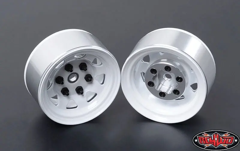 Rc4wd Z-Q0009 Stamped Steel Single 1.55" White Beadlock Wheel 1