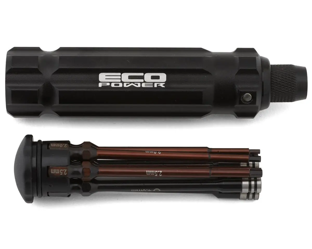 Ecopower Ecp-3030A 8-Piece Metric & Sae 1/4" Drive Hex & Nut Driver Tool Set W/Carrying Handle 1