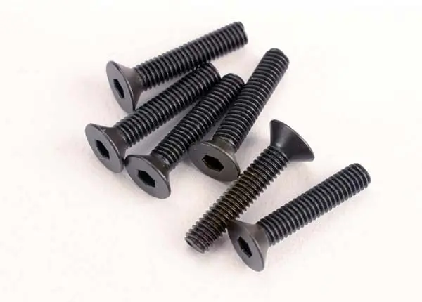 Traxxas 2553 - Screws, 3X15mm Countersunk Machine (6) (Hex Drive) 1