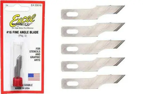 Excel 20016 #16 Stencil Knife Blade - Usa - 5Pc 1